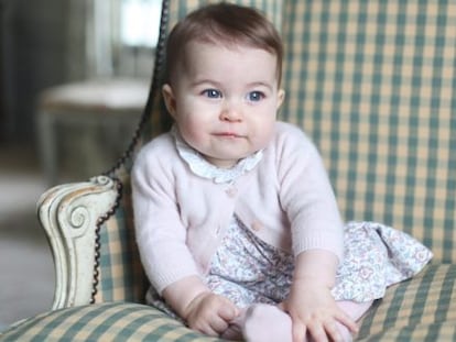 Princess Charlotte in a photograph taken by her mother, the Duchess of Cambridge.