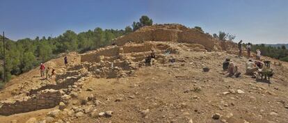 Imagen de la excavaci&oacute;n de L&rsquo;Assut de Tivenys. 