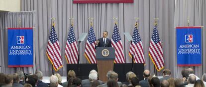 Obama defiende en la Universidad el Acuerdo nuclear con Ir&aacute;n