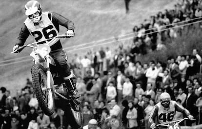 Jim Pomeroy y su Bultaco Pursang lograron la victoria en la primera prueba del Campeonato del Mundo de Motocross (Gran Premio de de España, 1973).