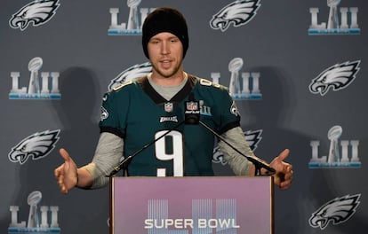 Nick Foles, durante una conferencia de prensa.