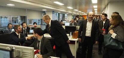 Al acto de inauguración asistieron Eric Cador, presidente de Lenovo EMEA, y Felip Puig, Conseller d'Empresa i Ocupació de la Generalitat de Cataluña.