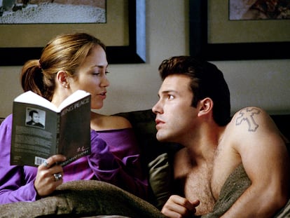 Jennifer Lopez y Ben Affleck, en una escena de la película ‘Gigli (Una relación peligrosa)’, de 2003.