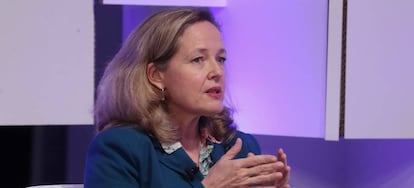 La vicepresidenta segunda del Gobierno y ministra de Asuntos Económicos y Transformación Digital, Nadia Calviño.
