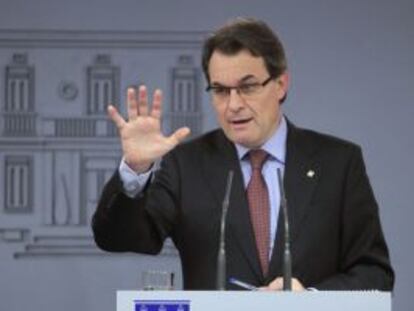 Artur Mas, tras la reunión del miércoles con Rajoy