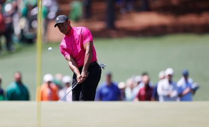 Tiger Woods, en la primera ronda en Augusta.