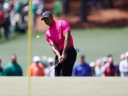 Tiger Woods, en la primera ronda en Augusta.