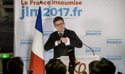 Jean-Luc Mélenchon, líder de la izquierda radical francesa.