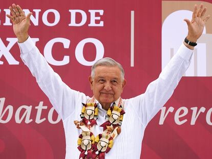 Andrés Manuel López Obrador, en una gira por el Estado de Guerrero, el 9 de diciembre de 2023.