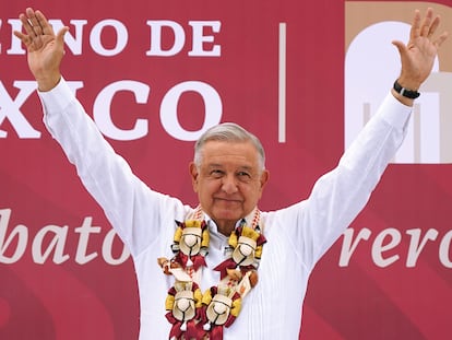 Andrés Manuel López Obrador, en una gira por el Estado de Guerrero, el 9 de diciembre de 2023.