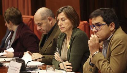 Carme Forcadell, presidenta del Parlament en funcions, aquest dimecres.