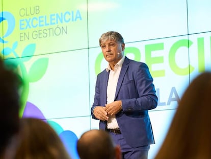 Toni Nadal, durante su intervención en el Foro anual del Club excelencia en gestión.