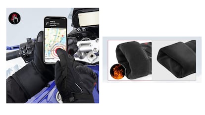 Guantes para moto cálidos.