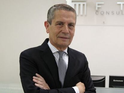 Andrea Brentan, ex consejero delegado de Endesa, en la sede de FTI Consulting en Madrid.