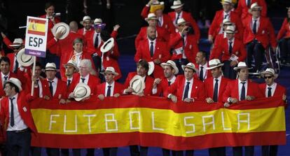 Miembros de la delegación española en Londres.