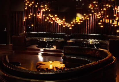 Zona reservada del club The Double Seven, en Nueva York