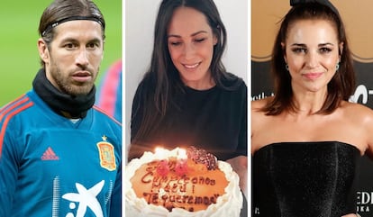 Sergio Ramos, Malú y Paula Echevarría.