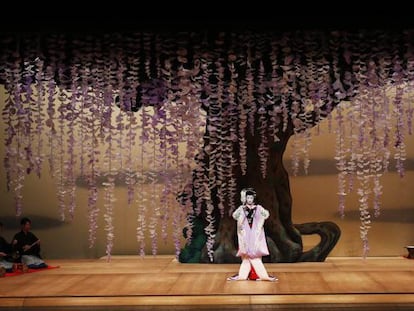 Espectáculo de kabuki en los Teatros del Canal de la Comunidad de Madrid.