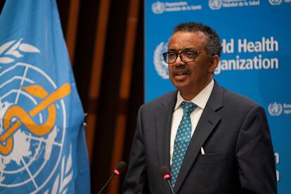 Tedros Adhanom Ghebreyesus, director general de la OMS, fotografiado ayer en Ginebra.