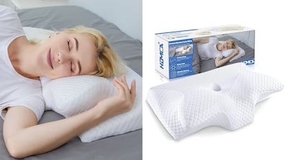 El modelo Homca es una de las almohadas para cervicales más populares de la plataforma 'online' Amazon.