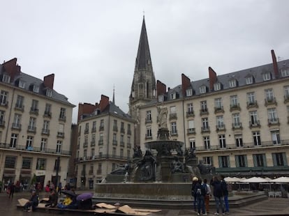 Plaza Royale, en el centro histórico de Nantes.