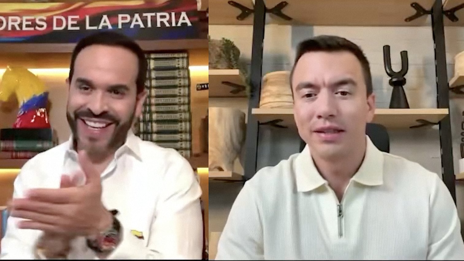 Daniel Noboa entra de lleno en la campaña colombiana: elimina los aranceles en un encuentro virtual con el ultra Abelardo de la Espriella