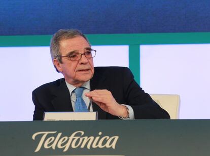 C&eacute;sar Alierta, presidente de Telef&oacute;nica.