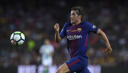 Sergi Roberto, en el duelo ante el Betis. 