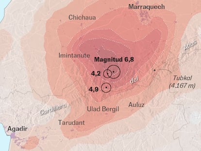 Mapas | El epicentro del terremoto en Marruecos y sus efectos destructivos