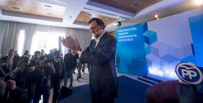 El presidente del Gobierno, Mariano Rajoy, este domingo en C&oacute;rdoba.