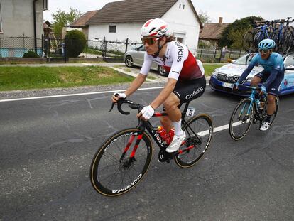 Guillaume Martin, durante la tercera etapa del Giro.