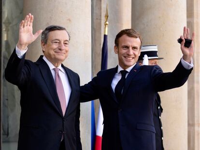 Draghi y Macron, el pasado 13 de noviembre en París.