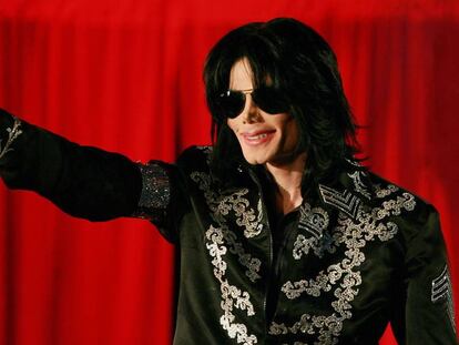 Michael Jackson, en una conferencia de prensa en Londres, en marzo de 2009.