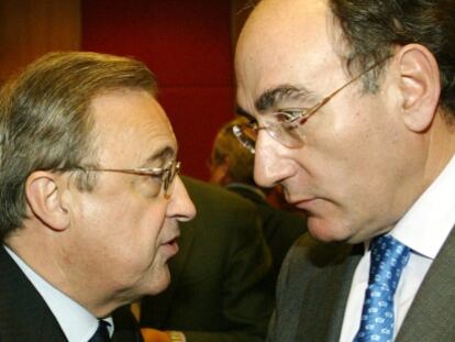 Florentino P&eacute;rez e Ignacio S&aacute;nchez Gal&aacute;n, presidentes de ACS e Iberdrola, respectivamente.