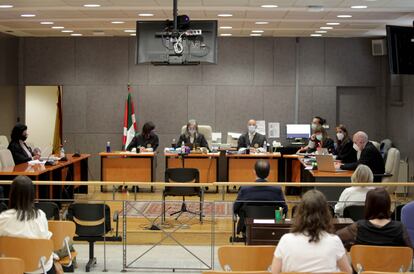 Vista del tribunal que ha juzgado a los cuatro funcionarios de la Diputación Foral de Bizkaia.