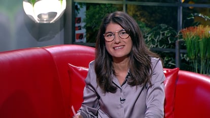 Anna Pérez Pagès, en el sofá rojo del programa Àrtic.