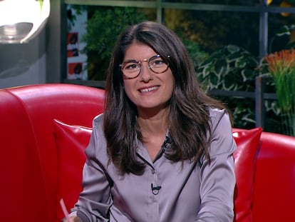 Anna Pérez Pagès, en el sofá rojo del programa Àrtic.