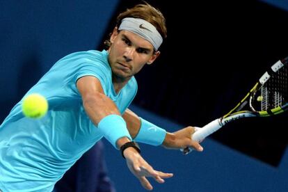 Nadal, durante el partido ante Kohlschreiber 