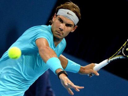 Nadal, durante el partido ante Kohlschreiber