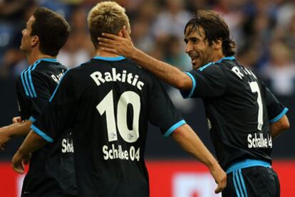 Raúl, durante el encuentro