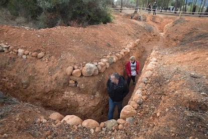 Una de las trincheras del conflicto civil en Vilafamés, Castellón.