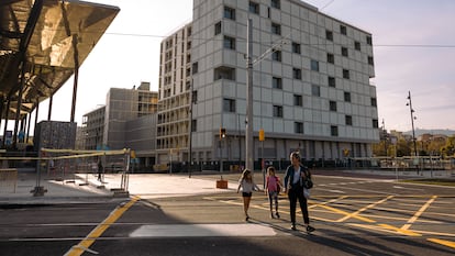Construcción de vivienda en Barcelona.