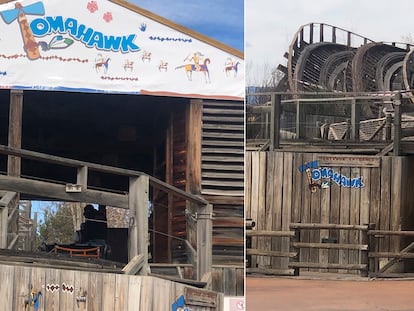La atracción Tomahawk de Port Aventura cerrada tras el suceso.