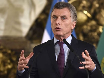 El presidente argentino, Mauricio Macri.