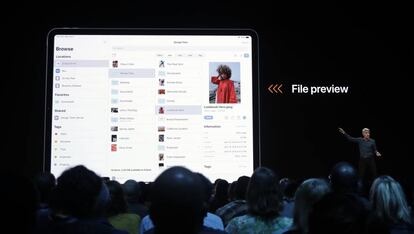 iPadOS se presentó oficialmente en la WWDC 2019.