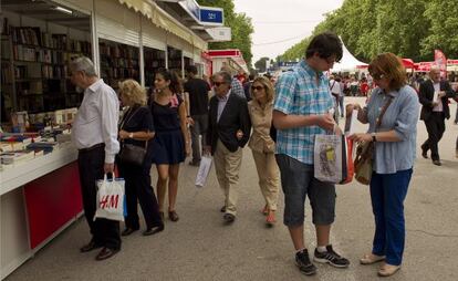 Feria del Libro de Madrid en el parque del Retiro de Madrid.