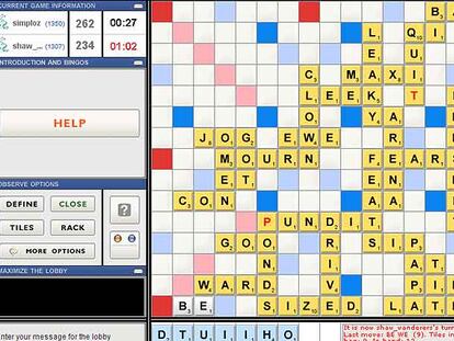 Edición electrónica del juego del Scrabble.