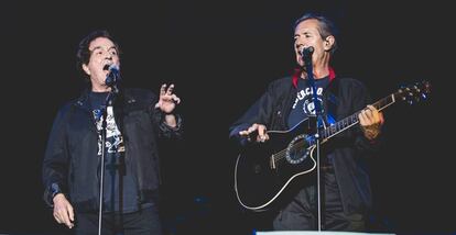 El Dúo Dinámico, anoche en su concierto en el Sonorama.