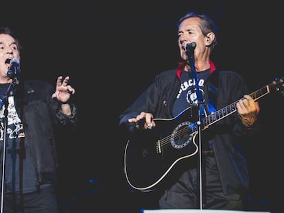 El Dúo Dinámico, anoche en su concierto en el Sonorama.