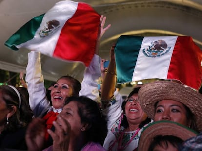 Celebración del grito de independencia en Puebla.